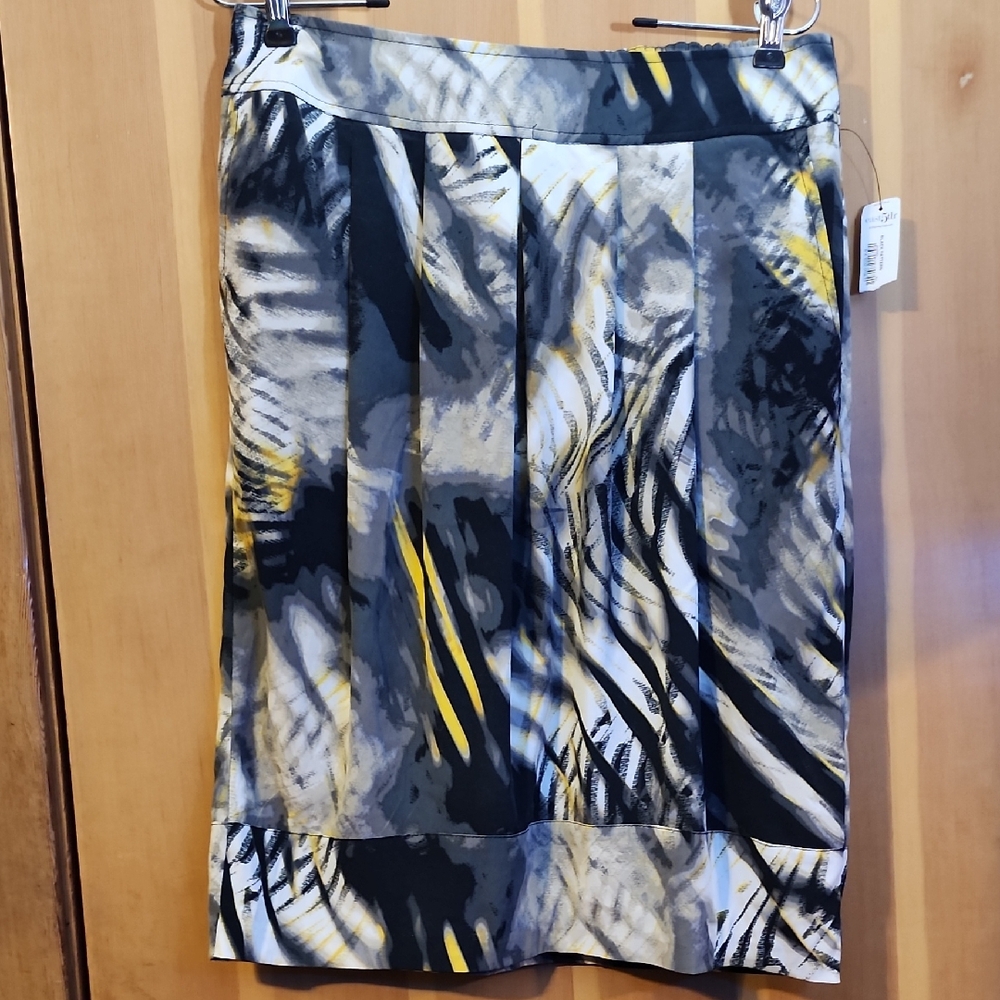 Cynthia Rowley multicolored pencil skirt knee-length pleated resort wear